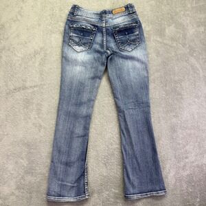 Mudd Kids Jeans Youth Size 12 Regular Bootcut Blue Denim Stretch Pants